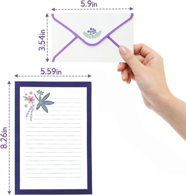 90PCS Stationary Paper and Envelopes Set, writing paper stationery set,10 Different Style Cute Writing Stationery Paper Letter Set(60 stationery paper + 30 envelopes) - Image 2