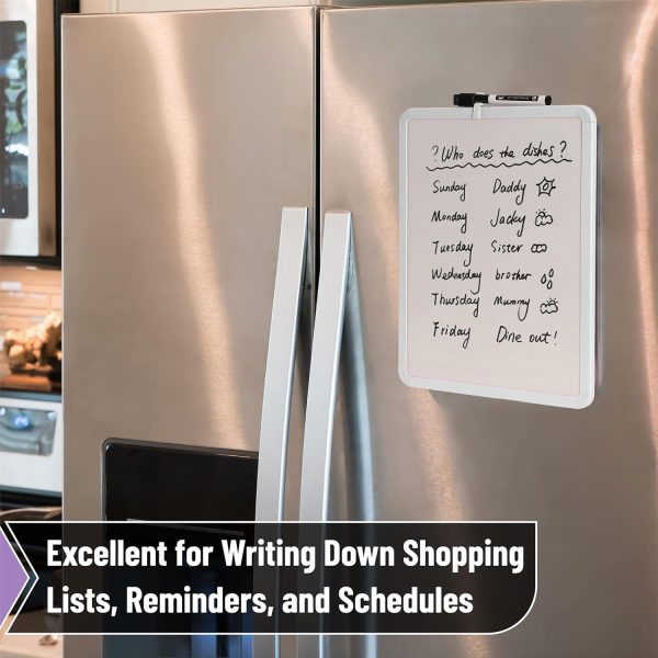 Mr. Pen- Dry Erase Board, 14” x 11” with a Black Dry Erase Marker, Small Mini White Board for Kids, Students - Image 6