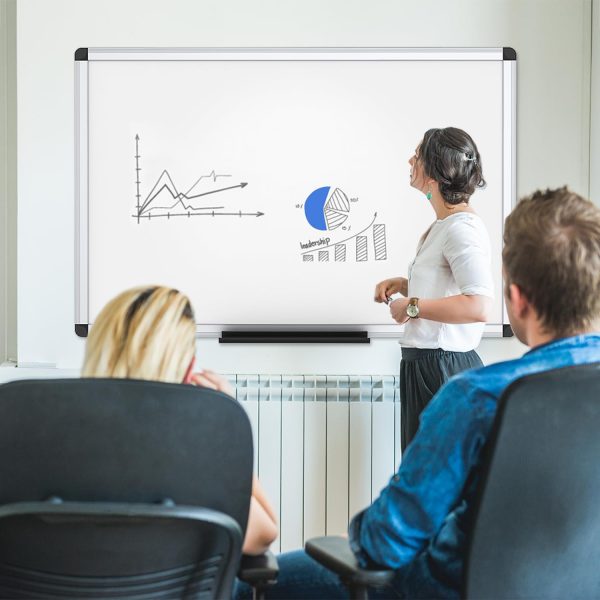 VIZ-PRO Magnetic Dry Erase Board, 36 X 24 Inches, Silver Aluminium Frame - Image 7